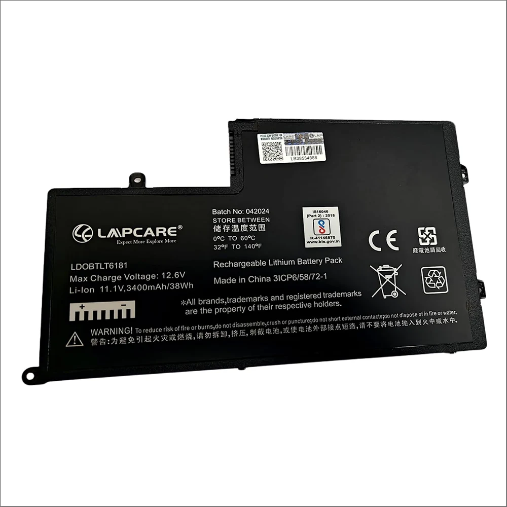 Lapcare Laptop Battery Compatible For Dell Inspiron 15 5547 view 2
